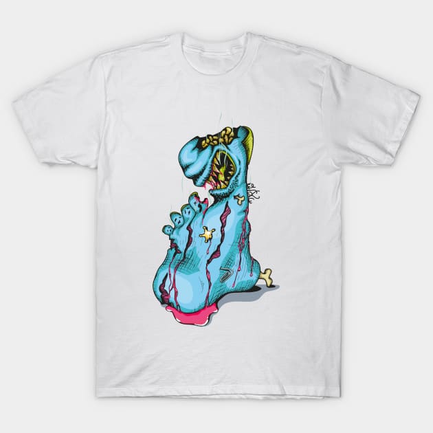 Zombie Big Toe T-Shirt by vectalex